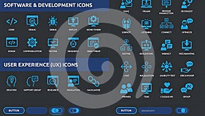 Software Development and User Experience Icons