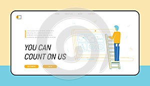 Software Development Website Landing Page. Programmer Make Site or Interface Project. Designer Developer Front End