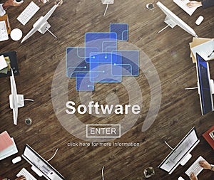 Software Digital Electronics Internet Programs Concept