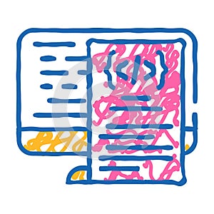 software documentation technical writer icon doodle illustration