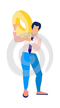 Software Engineer, Coder Flat Vector Illustration