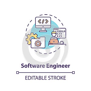 Software engineer concept icon