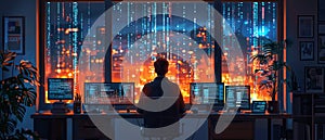 Software Engineer Debugging Code in a Collaborative Workspace