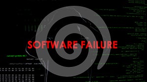 Software failure, unsuccessful attempt to hack server, disappointed criminal