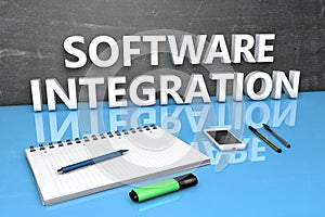 Software Integration text concept