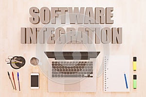 Software Integration text concept