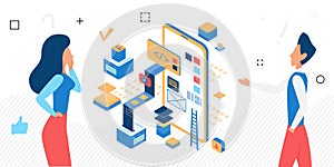 Software mobile application development process