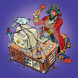 Software piracy, the hacker captain