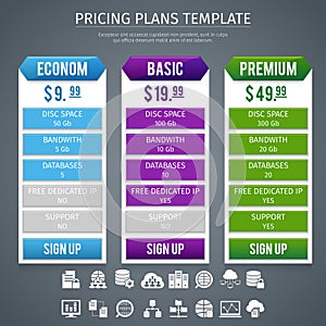 Software Pricing Plans Template