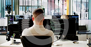 Software Programmer Or Coder Man photo