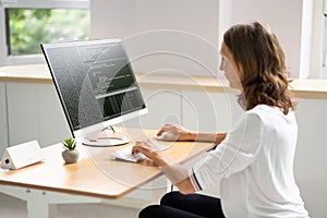 Software Programmer Or Coder Woman