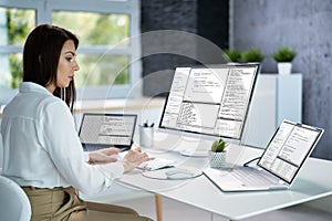 Software Programmer Or Coder Woman