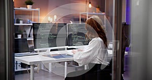 Software Programmer Or Coder Woman