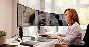 Software Programmer Or Coder Woman