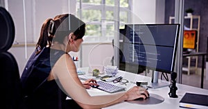 Software Programmer Or Coder Woman