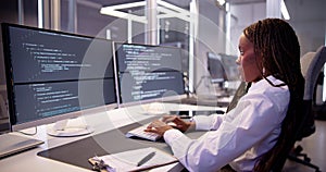 Software Programmer Or Coder Woman