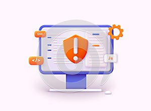 Software quality assurance with Debug coding problems with AI. Code review automation test. Bug testing and QA process with error