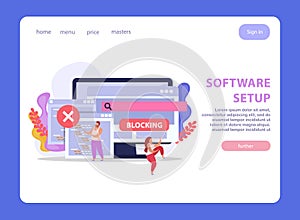 Software Setup Landing Page
