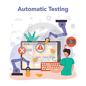 Software tester. Application or website code automatic testing.