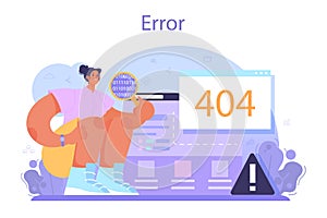 Software tester concept. Application or website code testing.