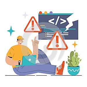 Software testing. Code testing and debugging. IT specialist searching
