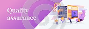 Software testing concept banner header