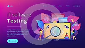 Software testing it concept vector illustration