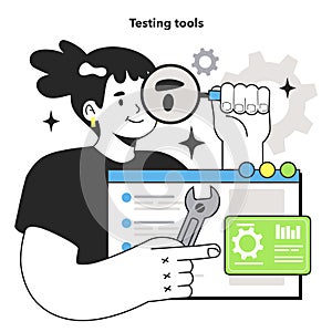 Software testing tools. Code testing and debugging. IT specialist searching
