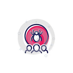 software testing vector icon for web and apps