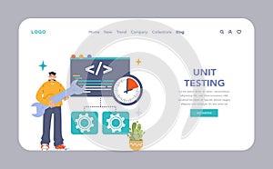 Software testing web banner or