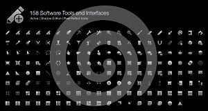 App Icons Tools for Black Background