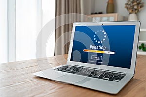 Software update on computer for modish version of device software