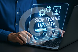 Software update installation process technology digital transformation system upgrade maintenance progress automation