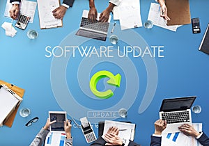 Software Update Website Webpage Networking Concept