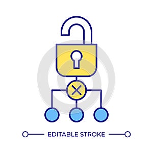 Software usage tracking RGB color icon