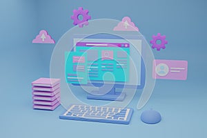 Software and web development with 3d