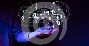 A Software, web development, programming concept. Abstract Programming