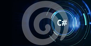 Software, web development, programming concept. Programming languages java and program. Software development. C