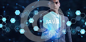 Software, web development, programming concept. Programming languages java and program. Software development