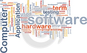 Software word cloud