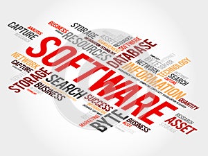 Software word cloud
