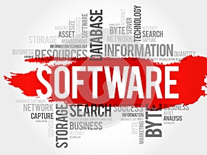 Software word cloud