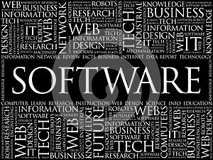 Software word cloud