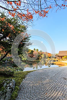 Sogen Pond at Tenryu-ji Temple,Arashiyama photo