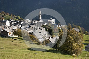 Soglio in Bregaglia region - Switzerland