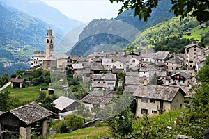 Soglio in the Val Bregalia - the most beautiful village in Switzerland