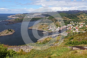 Sogndalstrand town in Rogaland, Norway