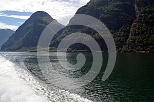 Sognefjord / travel at summer day