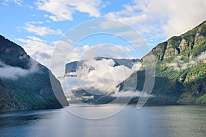Sognefjorden in norwegian Fjords