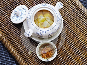 Sohm Choon, Thai Fruit Dessert with Sweet Salty Syrup